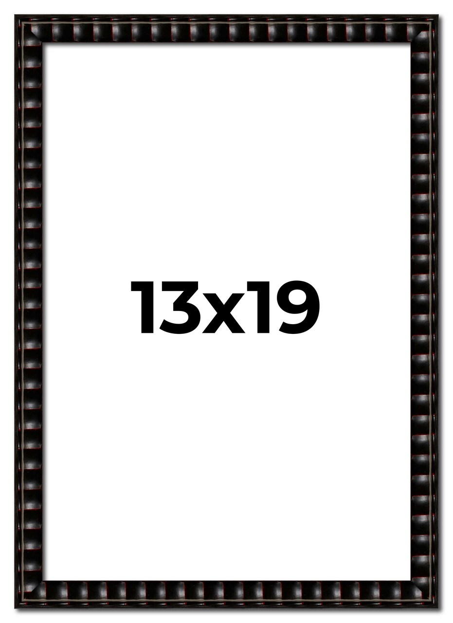 13x19 Bamboo Picture Frame with UV-Resistant Acrylic & Acid Free Backing, Available in 4 Finishes - Brown, Black, Gold, and Natural